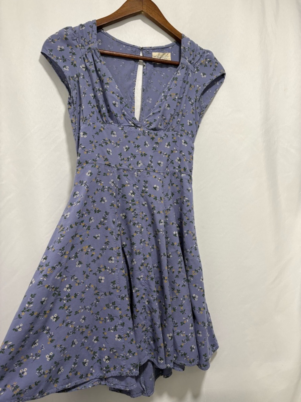 Denim & Supply Ralph Lauren Floral Cutout Mini Dress Boho Cottagecore Size 4 - Picture 2 of 9
